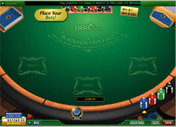 888 casino Blackjack table